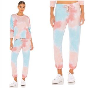 Sundry revolve tie dye drawstring waist jogger sweatpants